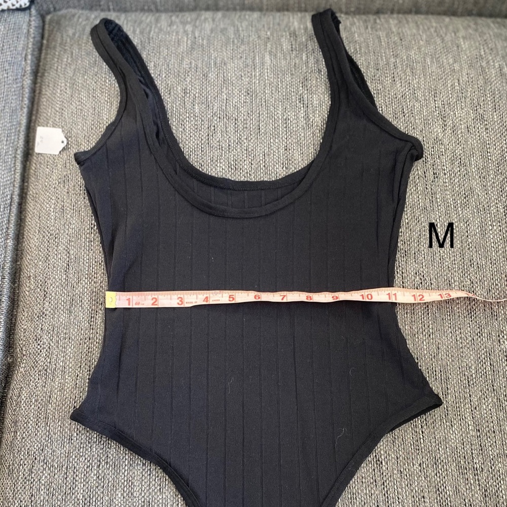 Black bodysuit ribbed small medium large NWT - Picture 12 of 16